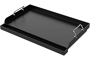Universal Carbon Steel Griddle for Gas Grill/Kitchen Stove Top, Large Griddle Pan for Camp Camping,Tailgating and BBQ Accesso