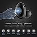 True Wireless Earbuds, Siroflo Touch Control Wireless Anti-Dropout Headphones with Charging Box Sweatproof Bluetooth Earphones Noise Cancelling for iPhone iPad, Smartphones Etc, 3 Hours Working Time