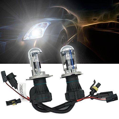 H4 Hid Bulbs 8000K 35w 9003 Xenon Headlight Bulb Bi xenon Light Kit High Low Dual Beam Replacement for Auto Car Automotive Pack of 2