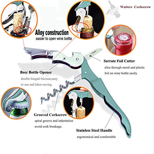 2 Professional+Corkscrew+Stainless+Restaurant+Bartenders