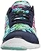 Skechers Sport Women's Wildflowers Fashion Sneaker,Navy/Mint,7.5 M US