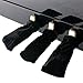 Andoer 3pcs Piano Sustain Pedal Cover Pleuche Universal Black