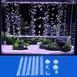 Dengofng - Barra a bolle d'aria per aumentare l'ossigeno, striscia rimovibile, per acquario, trasparente, triangolare…