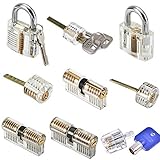MICG A-bloy Cutaway Lock Transparent Training Skill Professional Visible Practice Padlocks Lock Pick for Locksmith