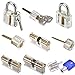 MICG A-bloy Cutaway Lock Transparent Training Skill Professional Visible Practice Padlocks Lock Pick for Locksmith