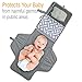 Vito Maro - Diaper Clutch with Waterproof Changing Pad for Baby and Diaper Bag Dispenser - Portable Changing Station for Travel and Home - Grey