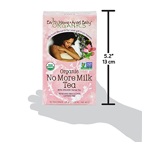Earth Mama Angel Baby Organic No More Milk Tea for Weaning from Breastmilk, 16 Teabags/Box, Pack of 3