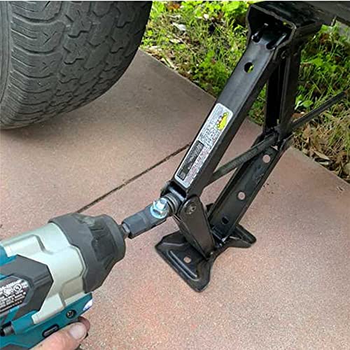 2Pack 1/2" Scissor Jack Adapter Drill Adapter for Use with 1/2 Inch