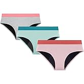 Mordlanka Teen Period Underwear Menstrual Panties for Girls Heavy Flow Leakproof Protective Briefs First Period Kit for Girls