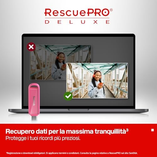 Unità per telefono con USB Type-C 512 GB (per smartphone, tablet e computer, velocità fino a 150 MB/s, backup automatic, recupero dati) - Seastar Pink