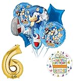 Mayflower Products Sonic The Hedgehog 6th Birthday Party Supplies Balloon Decorations