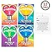 JOYIN 36 Packs Neon Valentines Day Gift Cards with Glow Stick Bracelets, Glow in the dark Necklaces for Valentine's Party Favor, Valentine Classroom Exchange Cards, Valentine School Prize