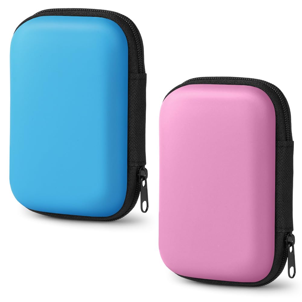 Aolso Playing Card Case, 2Pcs Card Game Holder Case, Waterproof Card Case Portable Card Holder for UNO Card Travel Camping Outdoor Gaming Camping Storing (Blue/Pink) — image 1