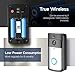 GJT Smart Video Doorbell Wireless Home WiFi Security Camera with Indoor Chime, 8G SD Card, Free Cloud Service, 2 Batteries, 2-Way Talk, Night Vision, PIR Motion Detection, APP Control for iOS Android