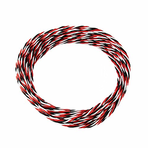 OliYin 32 feet 26AWG 26# Twist Servo Extension Cable Futaba Twisted Wire Lead for RC Airplane Accessories