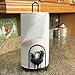 Home Basics Rooster Series Free-Standing Paper Towel Holder Organizer Stand, Heavy Duty Steel, Black