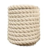 1/2 Inch x 100 Feet Natural Twisted Cotton Rope