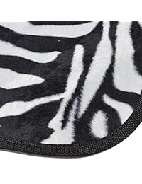 Un conjunto de 4 Universal Fit Animal Print Alfombra Piso Esteras para coches Truck   Zebra Tigre Blanco
