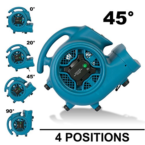 XPOWER P-450NT Scented Air Mover with Timer, Ionizer & 5 Aroma Beads Sample Packs
