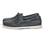 Sebago Docksides Portland Crazy H Moccasin Boat Shoes - Full Leather Upper &amp; Sock Lining with 360&deg; Laces and Non-Marking Slip Soles