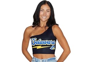 Lojobands Women's Tailgate Outfit College One Shoulder Top Tank Top Crop Top One Size Fits Most