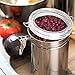 Airtight Canisters for the Kitchen Stainless Steel - Beautiful for Kitchen Counter, Small 32oz, Food Storage Container, Tea Coffee Sugar Canisters by SilverOnyx - Small 32oz - 1 Piece