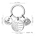 CAROMAY Birthday Cake Keychain Rings Charm Key Chain Tags Friendship Women Men Son Daughter Behind You All Love You (18th Birthday)