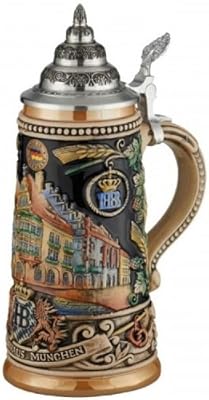 Amazon Com Hofbrauhaus Munich German Beer Stein Munchen Beer