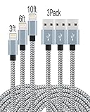 Tchange LLL32 Hui-46 E-Powind Lightning Cable With Ultra-Compact Connector Charging Cable Cord For IPhone 7/7 Plus/6/6 Plus/6S/6S Plus/5/SE, IPad, IPod On Latest IOS 10, Grey White