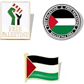 3 Packs Free Palestine Pin, Palestine Pin, 1.2 inches | Palestine flag enamel pin with smooth finish, Palestine support, Free Palestine Flag Pin for hats clothes jacket backpack