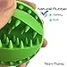ADUCK Dog Ball Toys for Aggressive Chewers Teething Cleaning [Dental Treat] [Bite Resistant] Natural Soft Bouncy Rubber Ball Toys for Pet IQ Training Playing and Chewing -2.8 Inch (Lawn Green)