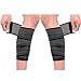 Luwint 2PACK Calf Compression Bandage, Elastic Leg Band Calves Wrap for Men Women - Stretch Pain Relief Support Strap for Sports Gym Weightlifting Working Out Running (Black / 60'' Length)