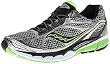 Saucony Men's Ride 7 Running Shoe,Silver/Black/Slime,10 M US