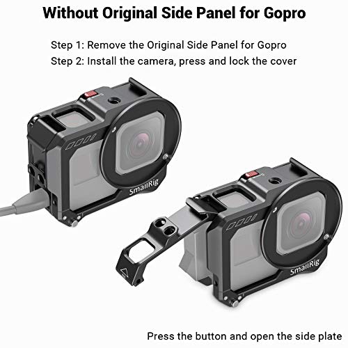 SmallRig Vlogging Cage and Mic Adapter Holder for GoPro HERO8 Black