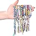 Zhanmai 10 Pieces Woven Bracelets Handmade Friendship Bracelets Multi Color Braided Bracelet for Wrist Ankle