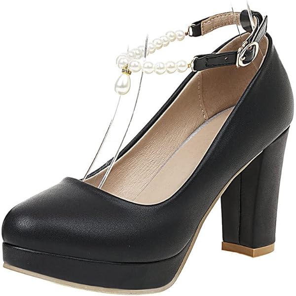 Sugar Machelene - Zapato De Vestir Con Tacón De Bloque De Dos Piezas Para Mujer, Con Correa De Tobillo, Color Negro, Micro 9, Machelene Micro Negro