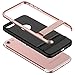 JETech Case for iPhone 8 iPhone 7 with Microfiber and Self Stand (Rose)