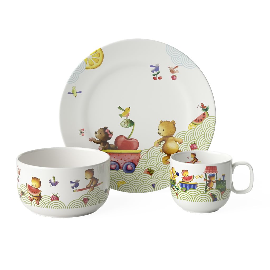 Villeroy & Boch - Hungry as a Bear Children dinnerware, 3-Piece, Premium Porcelain, White/Colourful — image 1