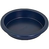 KitchenAid Nonstick Swiss Engineered Aluminized Steel Round Cake Pan, Dishwasher Safe, 9 Inch, Ink Blue
