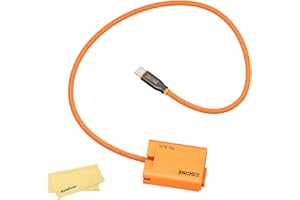 ZGCINE PD-EL25 USB-C PD to EN-EL25 Dummy Battery Cable Power Cable for Nikon Z50 Z30 Z fc -60cm Length, No Pop-Up (Input 9V-1
