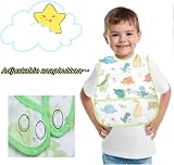 norinori Waterproof Baby Bib Feeding Adjustable Washable 0-36 Months Color1 view 2