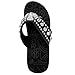 Sport Collection Baseball Concho Flip Flops by Montana West-FFBSBS051BK/WT