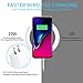 Fast Wireless Chargers, HAISSKY Fast Charge for Samsung Galaxy S9 Note 8/5 S8 S7, Ultra-Thin Qi Wireless Charging Pad Stand for All Qi-Enabled Devices