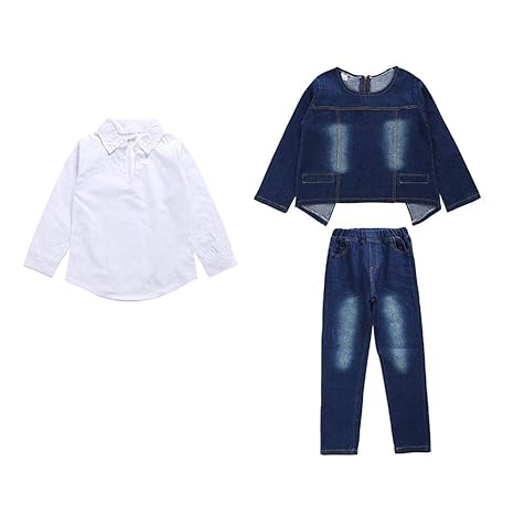 white one piece dress with denim jacket