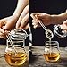 VARUN Glass Honey Jars with Dipper and Lid Heat-Resistant Borosilicate Glass 10 oz Honey Container for Home Kitchen