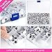 FEPITO 1200 Pieces Googly Wiggle Eyes Self-Adhesive Wobbly Eyes for DIY Doll Making Craft Scrapbooking Accessories, Assorted Sizes