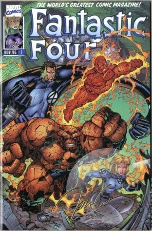 Fantastic Four (1996 2nd Series) 22K Gold Edition 1A with COA