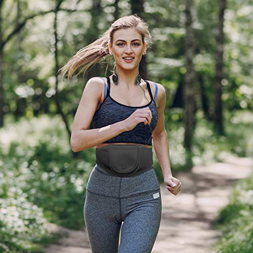 Deluxe Portable CD Player Holder Case with Belt Black for Exercise