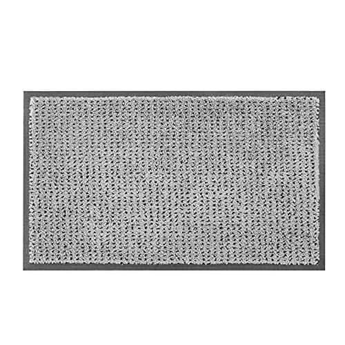 MATALL Indoor Outdoor Door Mat Entryway Rug 29.5”x17” Grey