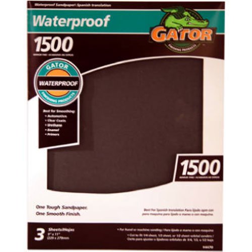 Ali industries 4470 1500 grit sandpaper, 9-inch x 11-in…
